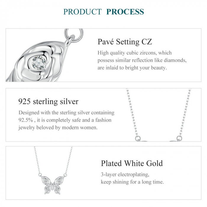 Colier argint fluturasi cu zirconii [8]