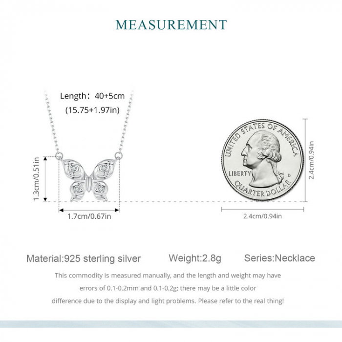 Colier argint fluturasi cu zirconii [10]