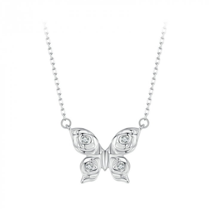 Colier argint fluturasi cu zirconii [1]