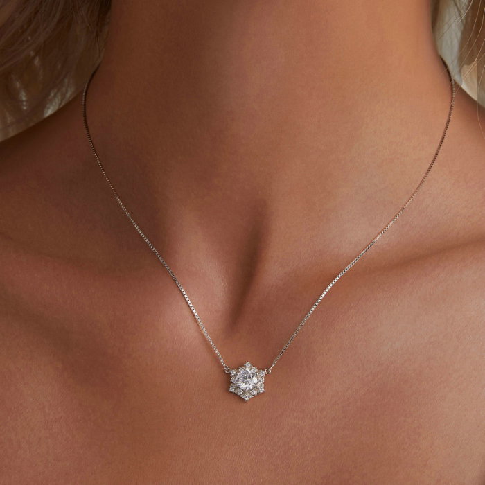 Colier argint fulg de nea [6]