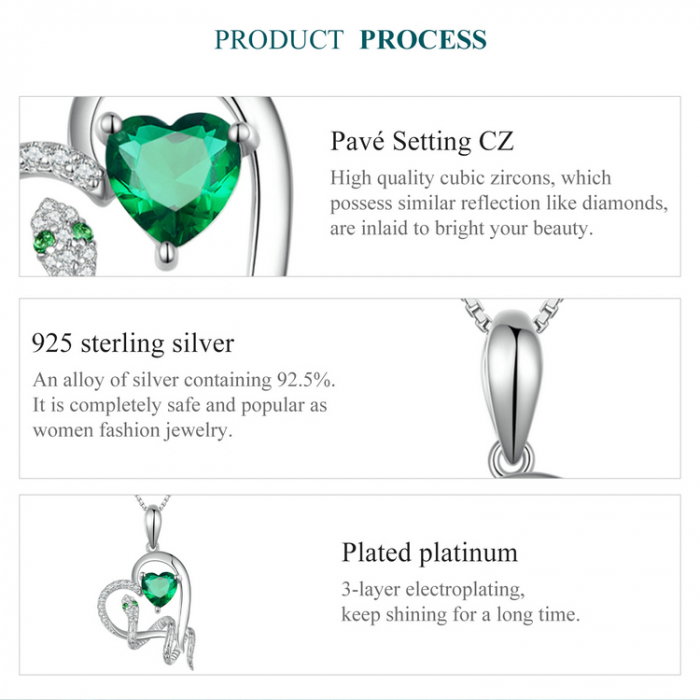 Colier argint inima si sarpe [11]