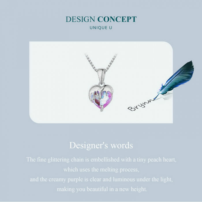 Colier argint inimioara [10]