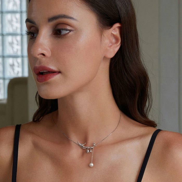 Colier argint lacramioare [10]