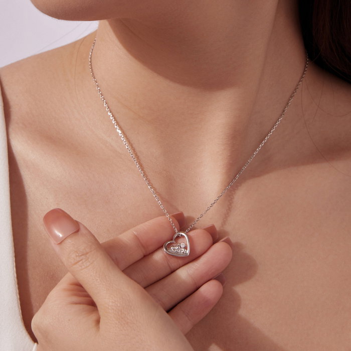 Colier argint Maretia Dragostei cu Zirconia [4]