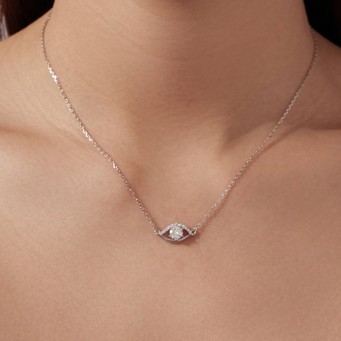 Colier argint ochi protector cu Zirconia [2]