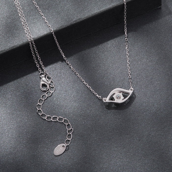 Colier argint ochi protector cu Zirconia [8]