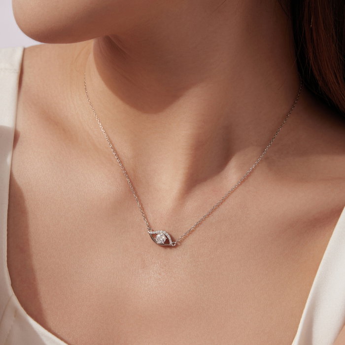 Colier argint ochi protector cu Zirconia [4]