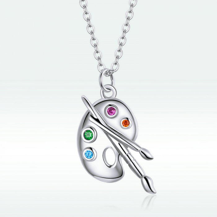 Colier argint paleta de culori [6]