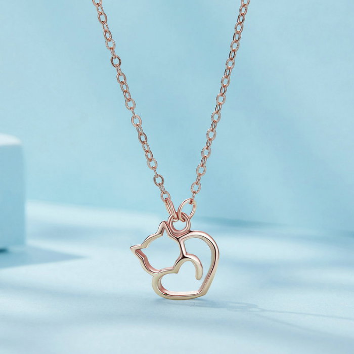 Colier argint pisica draguta [4]