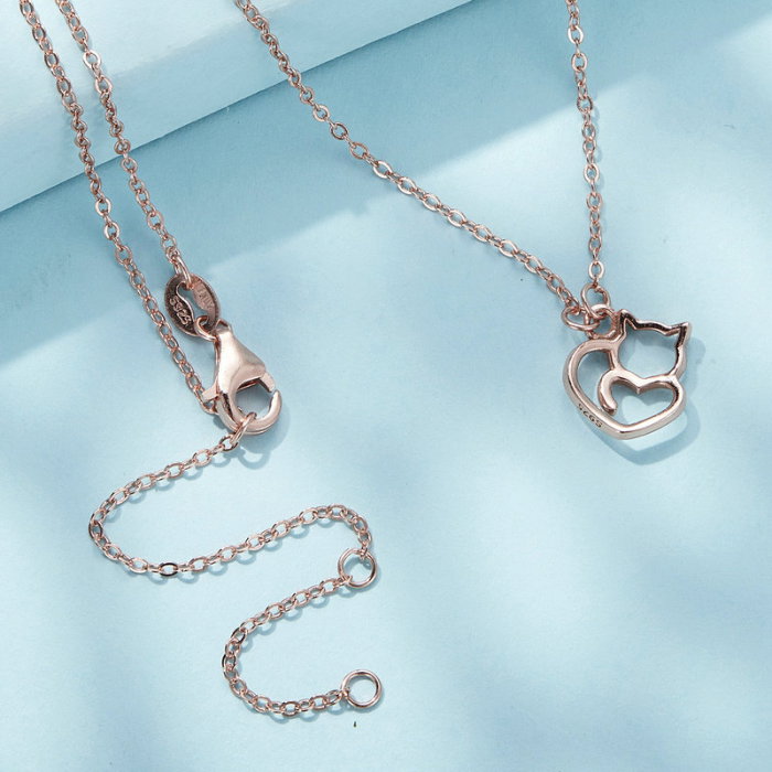 Colier argint pisica draguta [6]