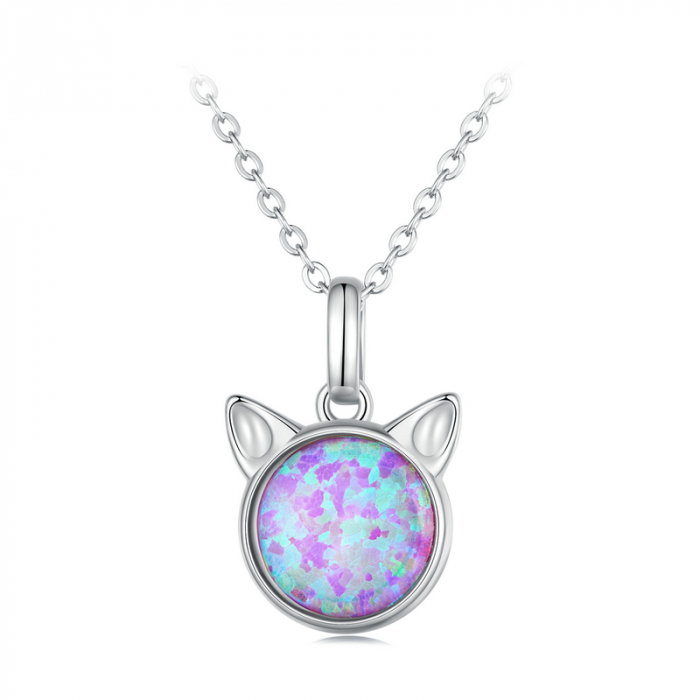 Colier argint pisica opal [9]
