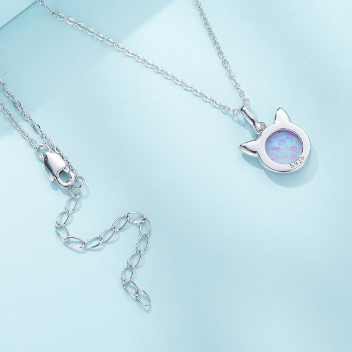 Colier argint pisica opal [6]