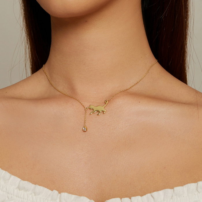 Colier argint pisicuta jucausa [2]