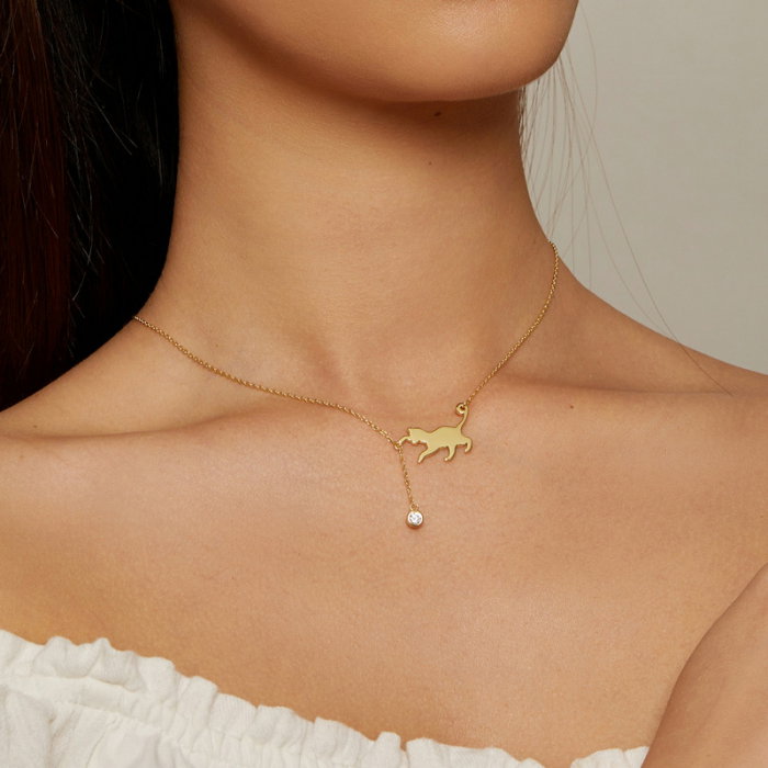 Colier argint pisicuta jucausa [4]