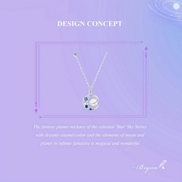 Colier argint planeta fantastica [11]