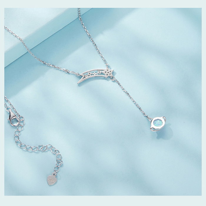 Colier argint Planeta si Opal [21]