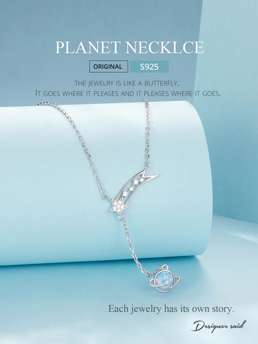 Colier argint Planeta si Opal [23]