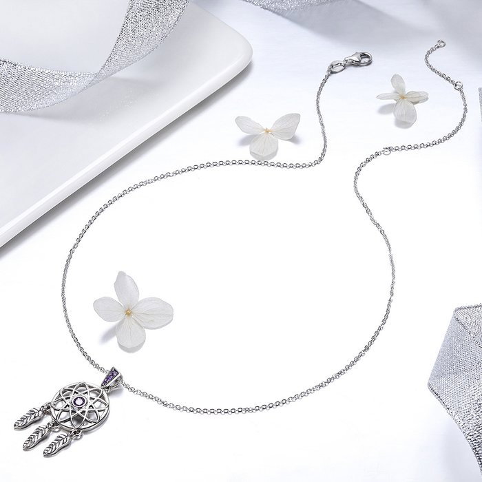 Colier argint reglabil cu Dream Catcher [3]