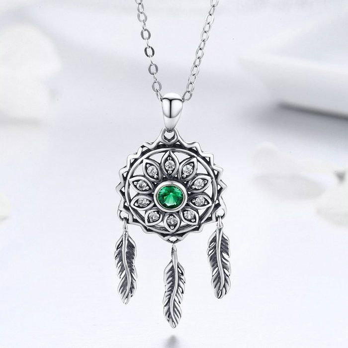Colier argint reglabil cu Dream Catcher [6]