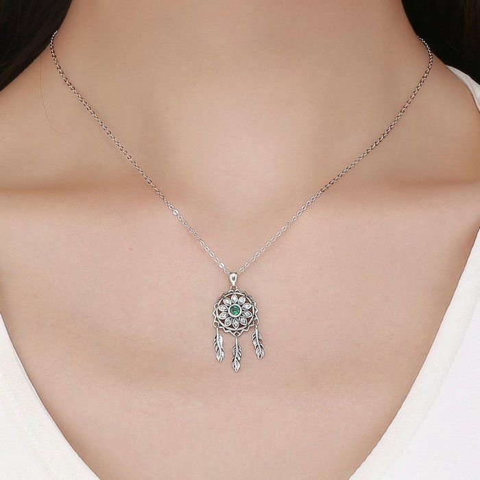Colier argint reglabil cu Dream Catcher [7]