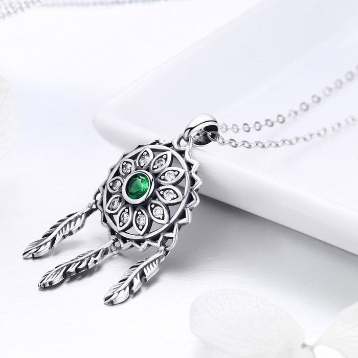 Colier argint reglabil cu Dream Catcher [2]