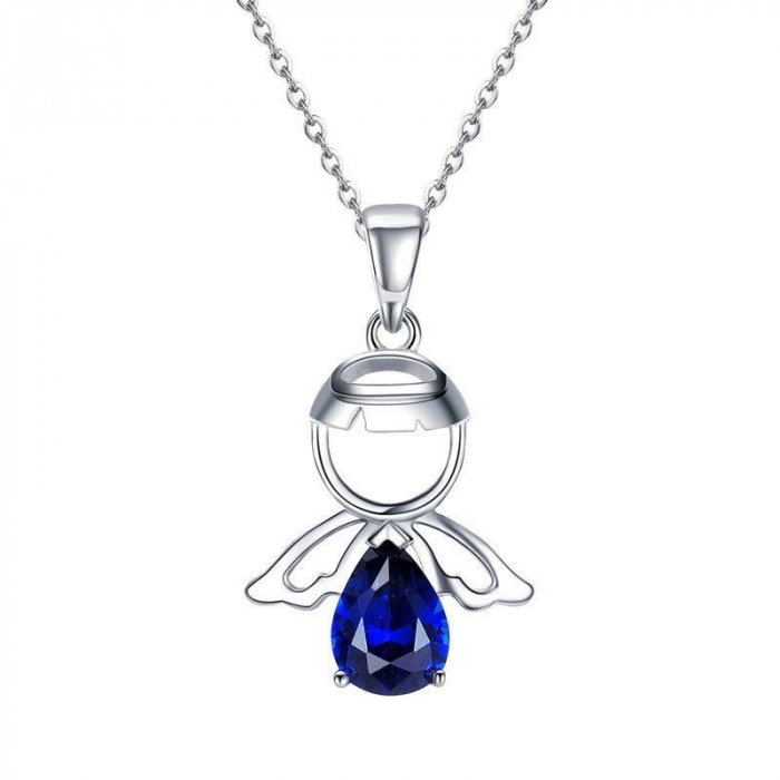 Colier argint reglabil cu ingeras [1]