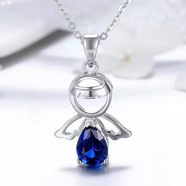 Colier argint reglabil cu ingeras [2]