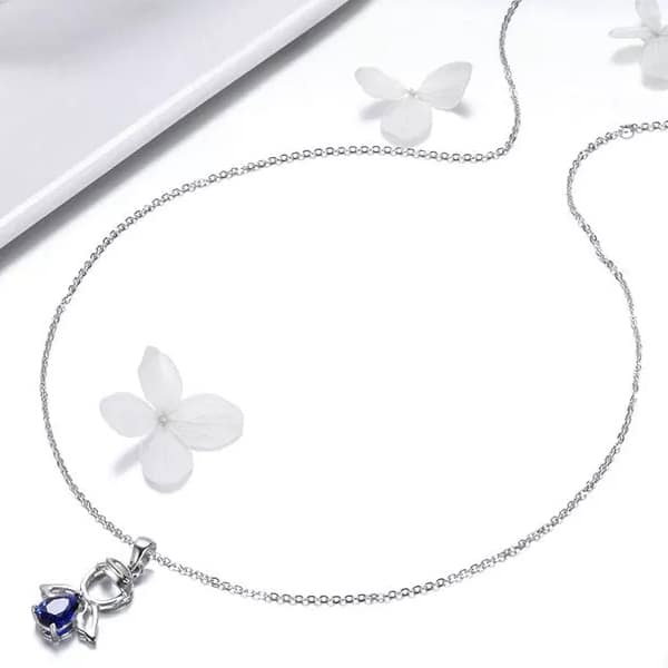 Colier argint reglabil cu ingeras [5]