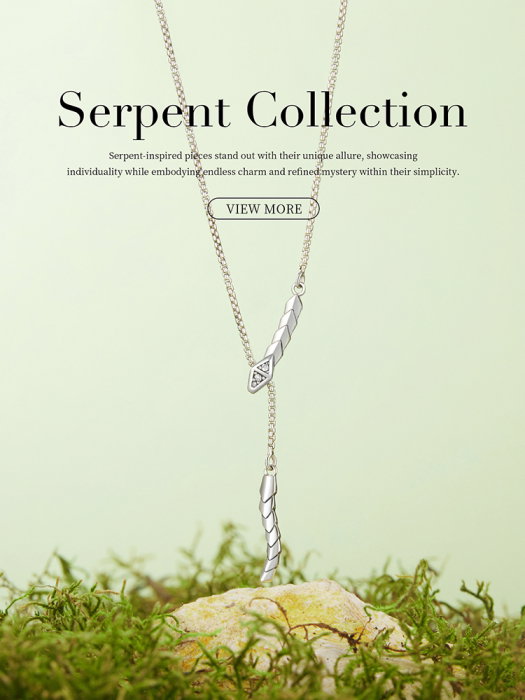 Colier argint sarpe cu zirconii [16]