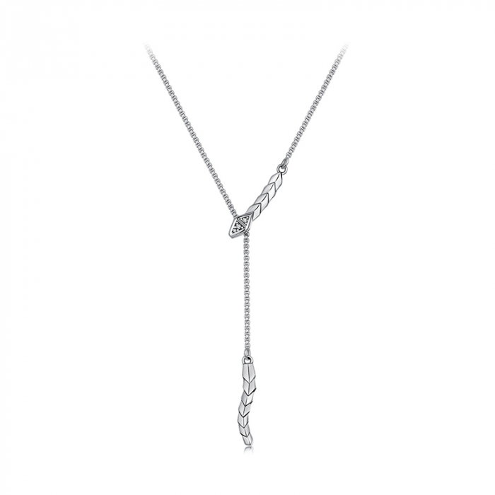 Colier argint sarpe cu zirconii [1]