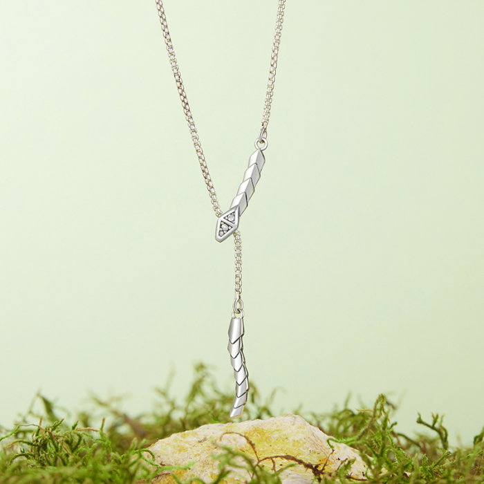 Colier argint sarpe cu zirconii [7]