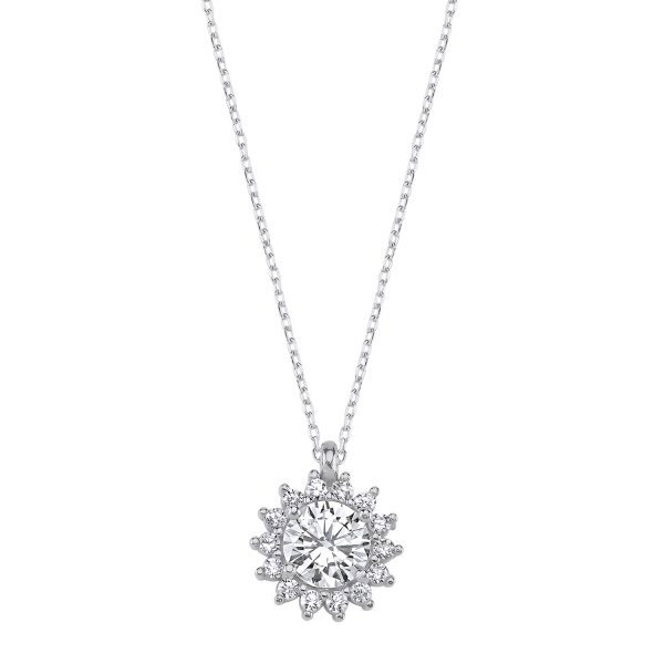 Colier argint Solitaire [1]