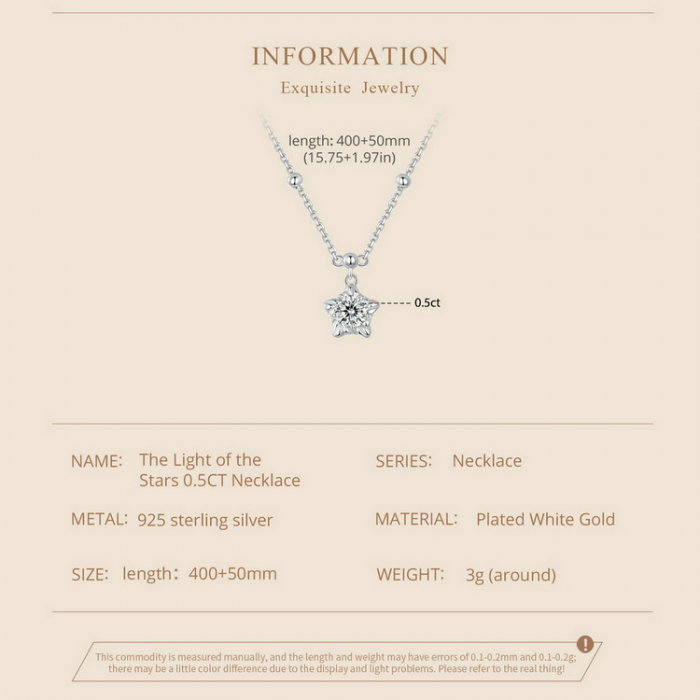 Colier argint stea cu Moissanit [10]