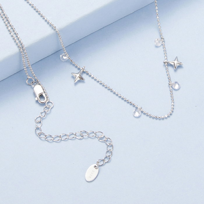 Colier argint stelute si zirconii [7]