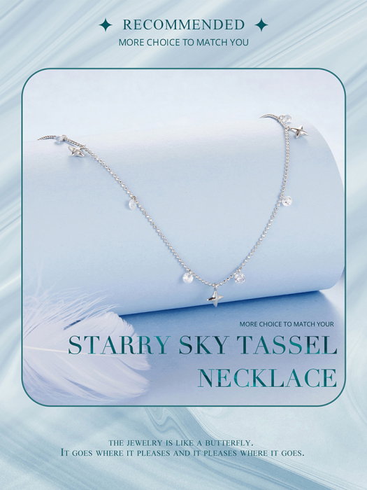 Colier argint stelute si zirconii [14]