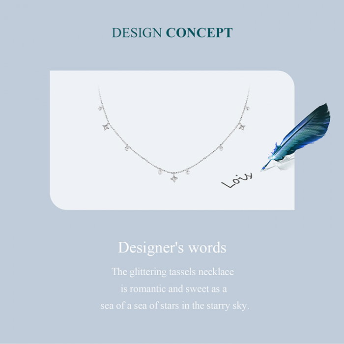 Colier argint stelute si zirconii [13]