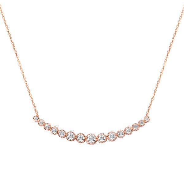 Colier argint tennis cu zirconii placat cu aur roz [1]