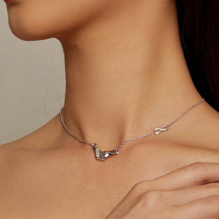 Colier argint tinere de mana cu infinit [4]