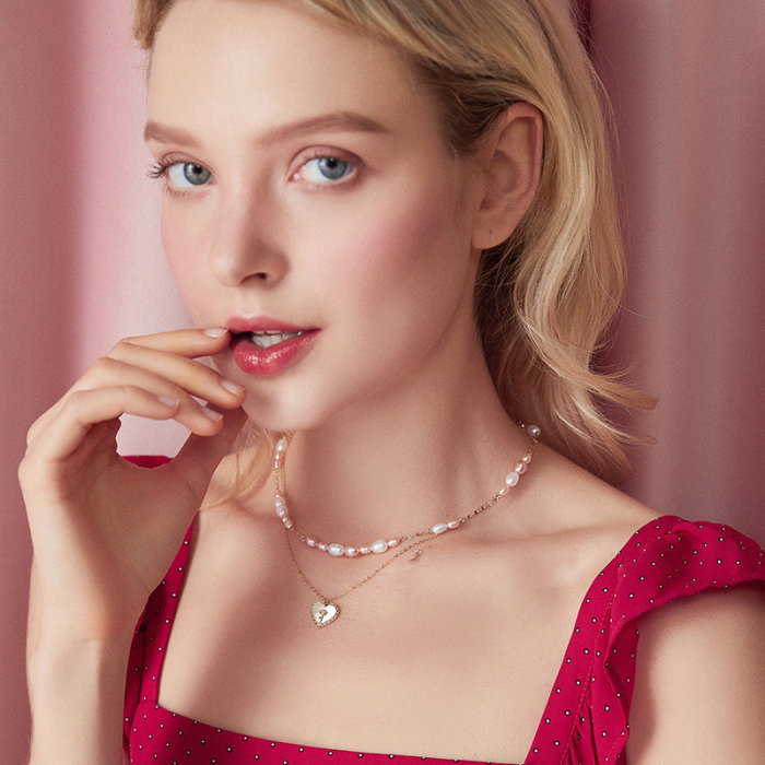 Colier argint trandafirul dragostei [4]