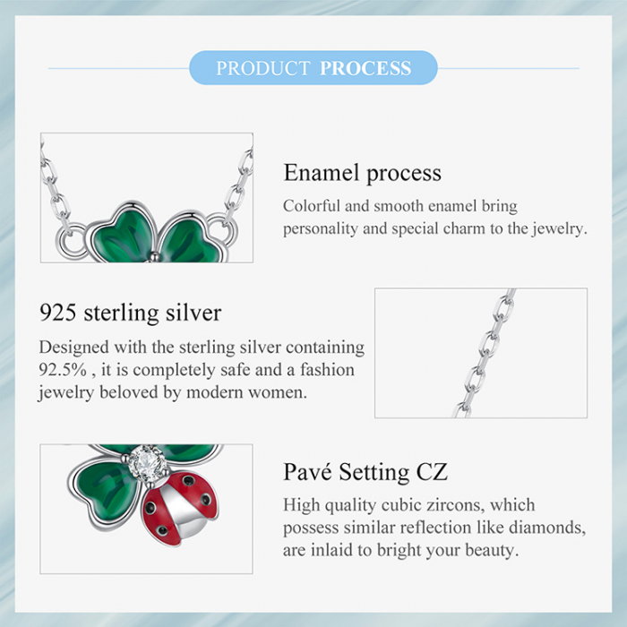 Colier argint trifoi cu 4 foi si gargarita [13]