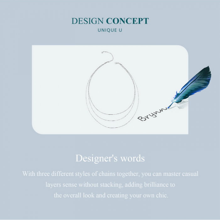 Colier argint triplu [10]