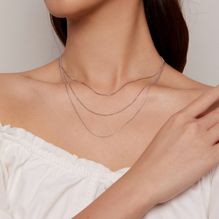 Colier argint triplu [6]