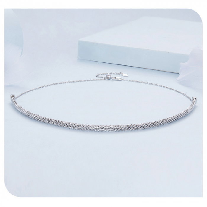 Colier argint choker reglabil [16]