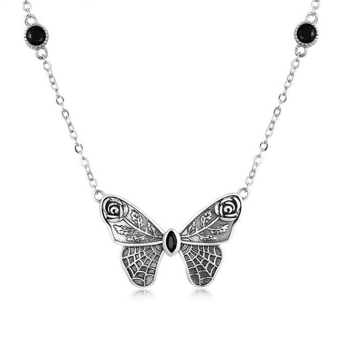 Colier argint vintage cu fluture [1]