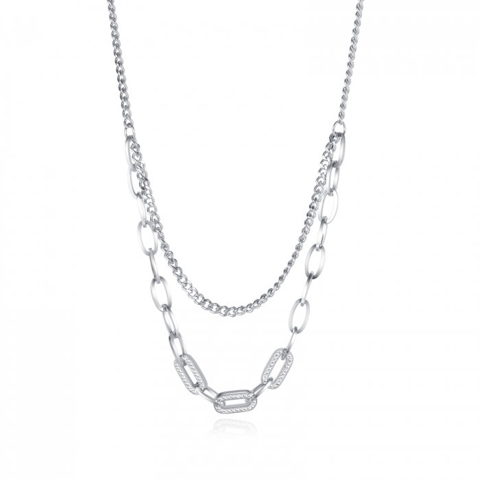 Colier din inox cu 2 lantisoare [1]