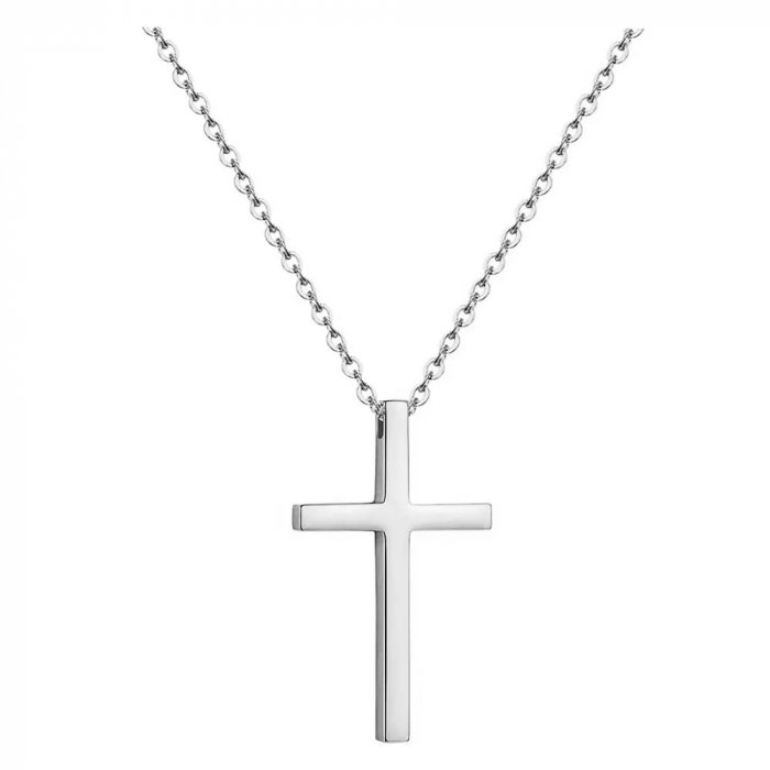 Colier din inox lant cu cruce [1]