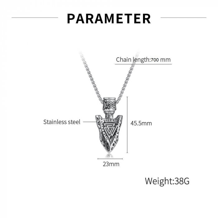 Colier inox auriu Viking 70 cm [4]