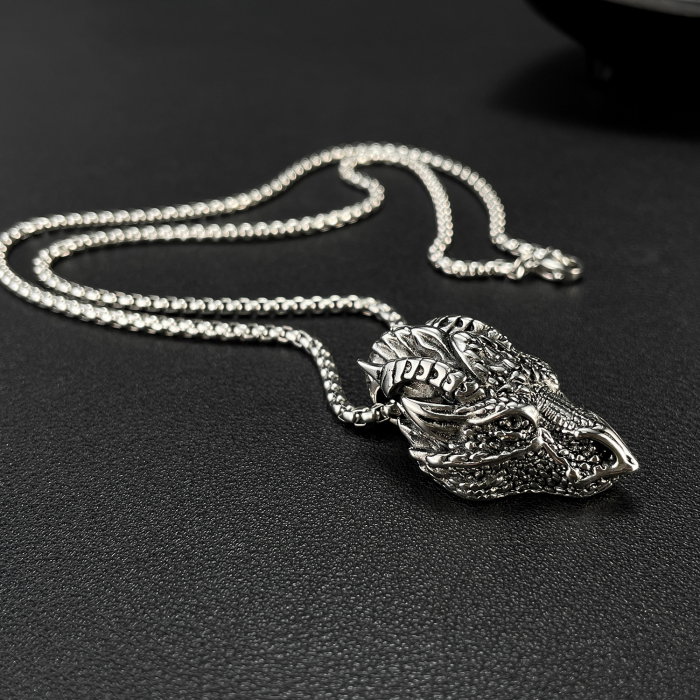 Colier inox cap de dragon [5]