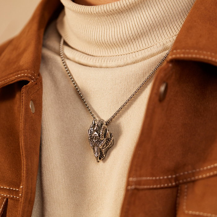 Colier inox cap de dragon [2]