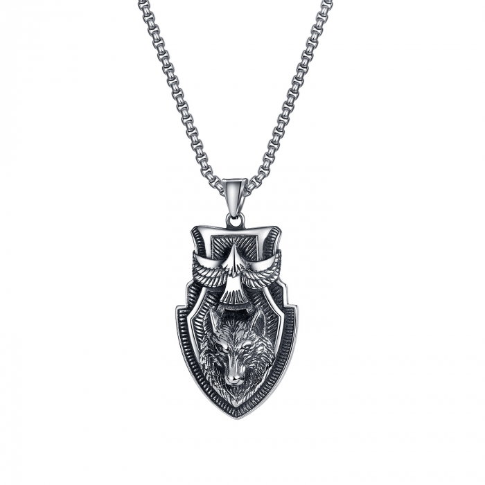 Colier inox cap de lup [1]